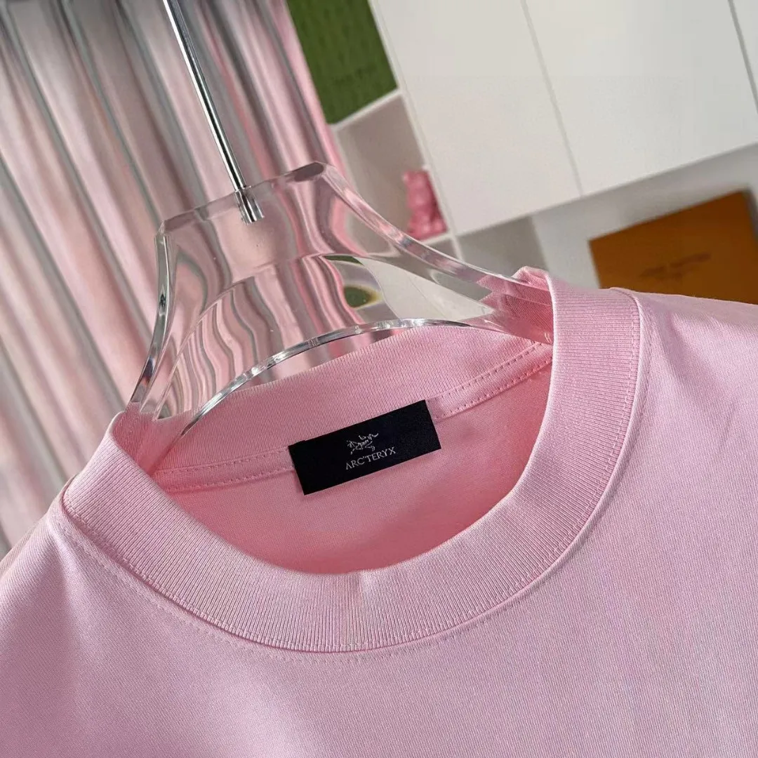 ARC'TERYX* 2025 New Arrival logo t g Same Style Size：S M L XL XXL ：Black White Pink Gray